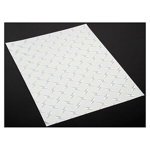 XXX Main Chrome Diamond Plate Decal 8 x 11