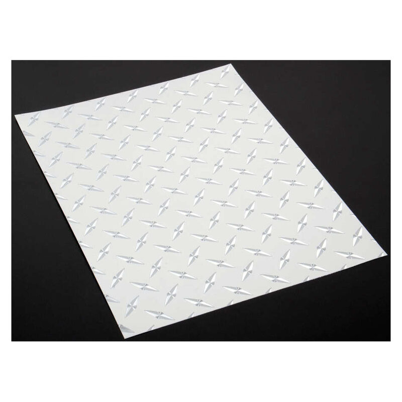XXX Main Chrome Diamond Plate Decal 8 x 11 - xxxv019c-jpg XXX Main Chrome Diamond Plate Decal 8 x 11