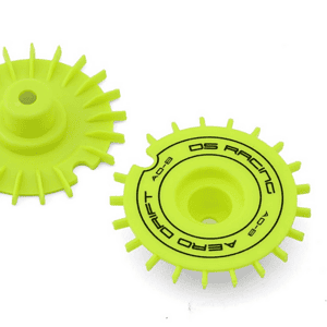 DS Racing Flat Aero Drift Wheel Cover (Flue Lime) (2) (Drift Element Wheels) DS-AD-BFL-BF