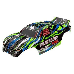 Traxxas Rustler VXL Green/Blue 3726G Body Pre-Painted