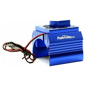 PowerHobby Aluminum Motor Heatsink Cooling Fan 1/10 540/550 Size Motor - Blue PHBPHF10FANBLUE