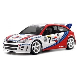 High-performance RC race car with detailed design and racing decals for remote control car enthusiasts.