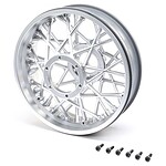 Tamiya Promoto-MX Rear Wheel Set - Satin Chrome