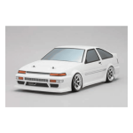 Yokomo Toyota AE86 Trueno w/Light Decal - SD-AE86BB - Body (Clear)