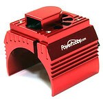 PowerHobby Aluminum Motor Heatsink & Cooling Fan For 1/8 Size Motors Red