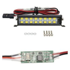 PowerHobby 52mm Double Row 16 LED Lightbar w/ Controller 6-8.4V