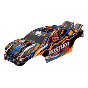 Traxxas Rustler VXL Orange/Blue 3726T Body Pre-Painted