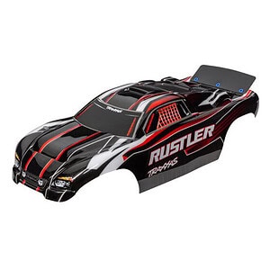 Traxxas Rustler Red & Black Body Pre-Painted