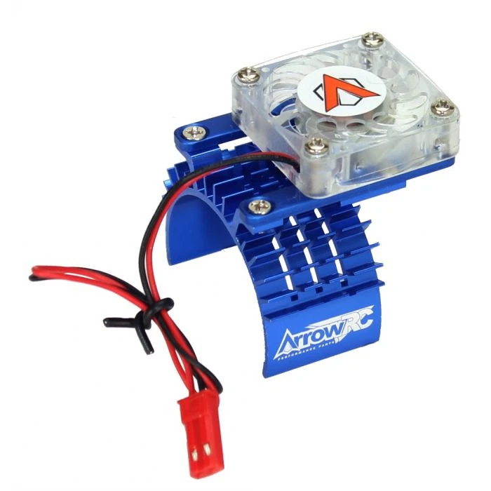 Ventola Motore In Alluminio Blu Powerhobby 1/10 Per Traxxas Slash 2WD