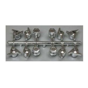Pegasus Hobbies 1/10 Chrome Knockoffs Set of 12 PGHC3003