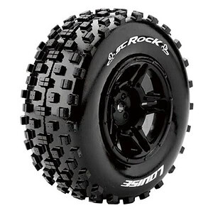 High-performance RC car tire with aggressive tread pattern, perfect for off-road and RC crawling adventures.