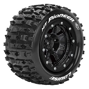 Highly detailed RC car tire with rugged tread for off-road RC vehicles. Perfect for rock crawlers and monster trucks.