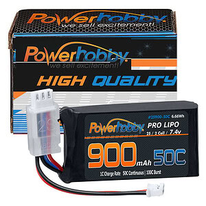 PowerHobby 2s 900mah 50C Upgrade Lipo Battery: Axial SCX24