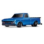 1/10 Traxxas 1967 Chevrolet C10 Drag Slash Extreme Heavy Duty - Blue - 94076-4-drag-slash-3qtr-front-low-blue_11 1/10 Traxxas 1967 Chevrolet C10 Drag Slash Extreme Heavy Duty - Blue