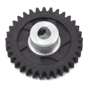 High-quality RC car gear wheel with metal center and durable black plastic teeth, perfect for RC car upgrades.