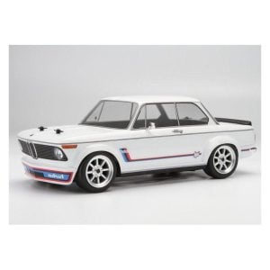 Detailed scale model of vintage RC car for enthusiasts.