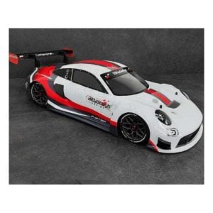 Bittydesign P-GT3R 1/7 Supercar White/Red Body Pre-Painted