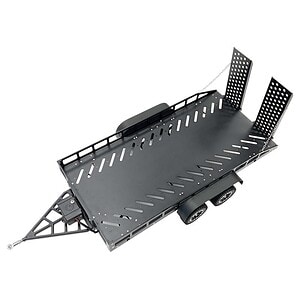 Bolton 1/10 Scale Full Metal Trailer with LED Lights Black BOL5000
