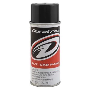 Duratrax Polycarbonate Basic Black Aerosol Paint 4.5oz DTXR4250