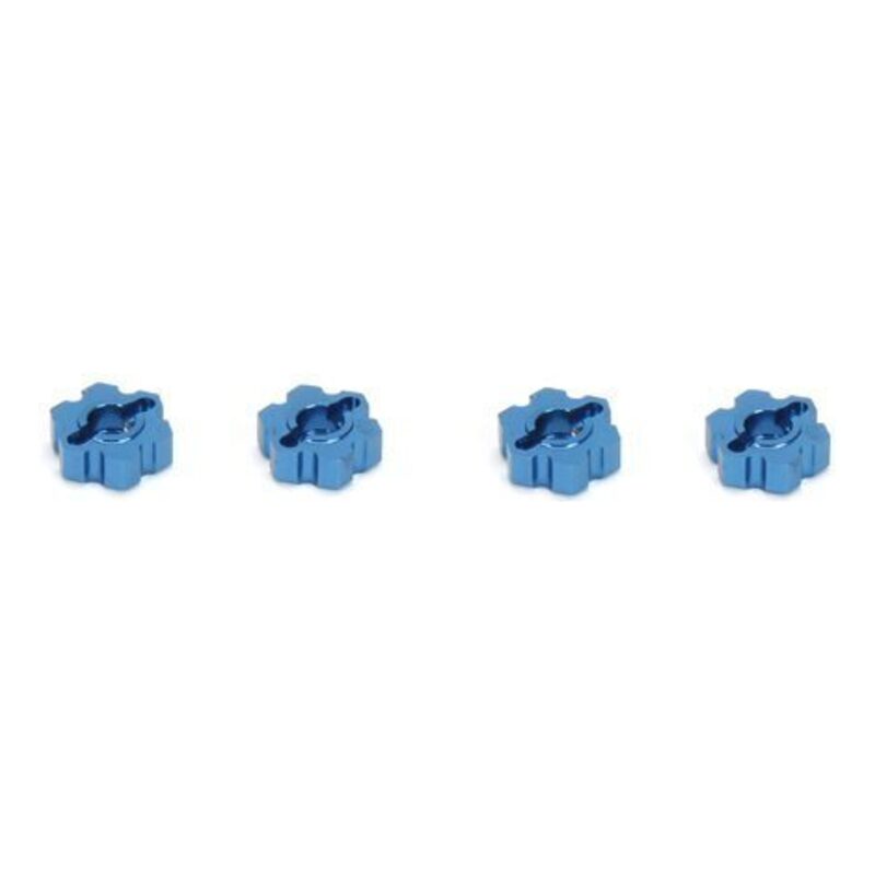 thumbnail image 2 of Tbest RC Hex Wheel Hub Mount For ECX 2WD 1/10 Scale RC Cars - Blue Aluminum 2 of 11
