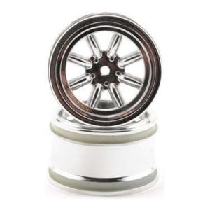 HPI 31mm Vintage 8-Spoke Wheel - Chrome (2-Pack)