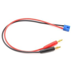 PTK  RC Heavy Duty EC3 Style Charge Lead - Male EC3 to 4mm Banana Plugs