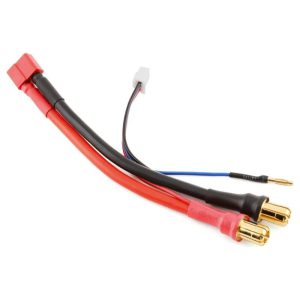 High-quality RC car battery connector with gold-plated terminals for reliable power transfer.