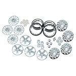 Redcat Racing Chrome 26 inch Wheel & Tire Combo Kit (3 Optional Faces)