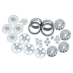 Redcat Racing Chrome 26 inch Wheel & Tire Combo Kit (3 Optional Faces)