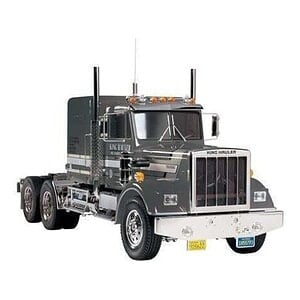 Detailed RC semi-truck with realistic design, perfect for RC car enthusiasts and hobbyists.