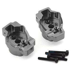 Traxxas TRX-4 Aluminum Rear Portal Drive Axle Mounts Charcoal Grey TRA8956A