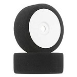 High-quality black rubber tires for remote control cars, durable and designed for optimal traction.