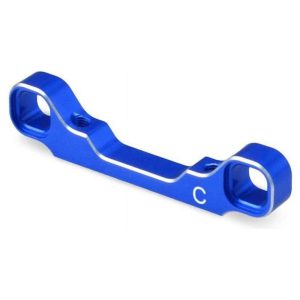 Blue RC car suspension arm for remote control cars, durable and high-performance parts.
