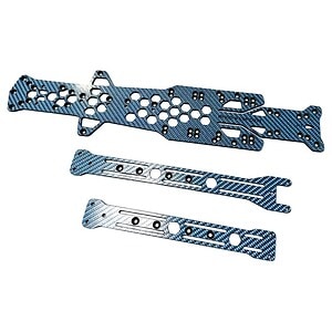 Bingo Wasp DC10 (Associated) Chassis Forged Blue BRC-DC10-WASP-FB