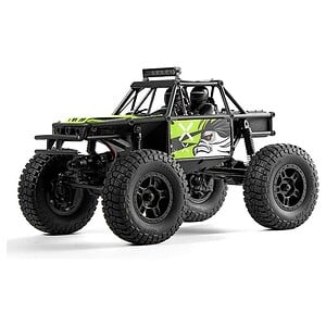 High-performance RC car with rugged tires and durable chassis for off-road racing. Perfect for RC car enthusiasts.