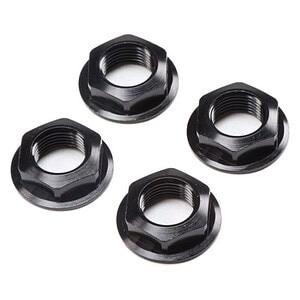 Losi 17mm Flanged Wheel Nut Black (4): Super Rock Rey LOS252112