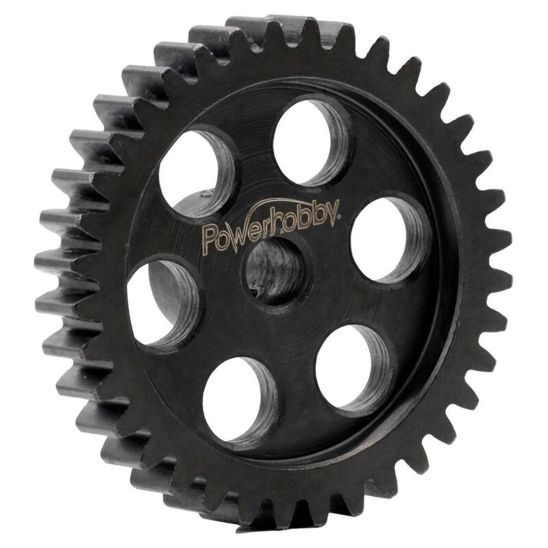 PowerHobby Hardened Steel 34T Mod1 5mm Pinion Gear Mod 1 Speed Run/Drag Racing PHBPH34TM5
