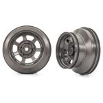 Traxxas Slash Modified Wheels Dirt Oval Graphite Gray Dual Profile 2.2 TRA10472