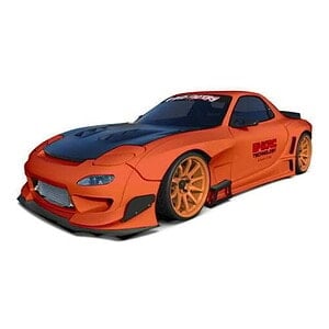 24K RC Technology 1/10 1992 RX7 FD Pandem V3 V1 257mm WB - TAF17000 - Body (Clear)