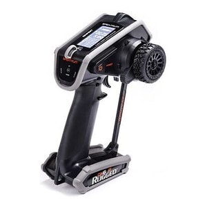 High-performance RC car remote controller with touchscreen and ergonomic design.
