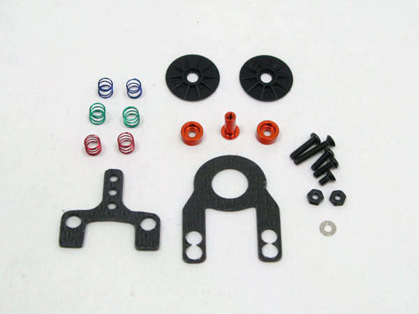 PN RACING Mini-z MR02/03 Multi Length Graphite Disk Damper Set MR2061S - Silver