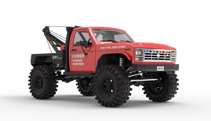 1/10 Cross RC EMO X3 Ready to Run Recovery Vehicle Red