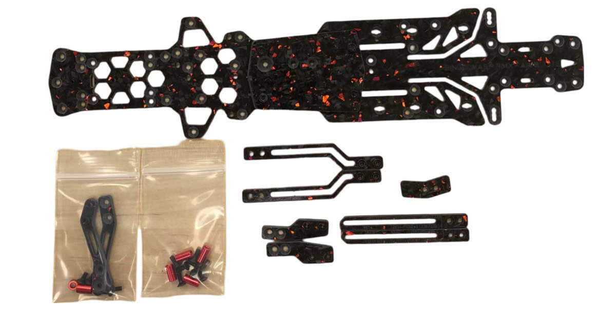 Bingo Wasp RMX AWB Chassis - Forged Red BRC-RMX-AWB-FR