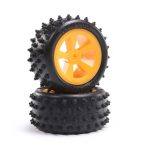 Losi Mini JRX2 4-Row Rear Tires Mounted - Orange (2)