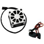 PowerHobby Twister 1/10 1/8 Motor Aluminum High Speed Cooling Fan Silver PHF118-SILVER