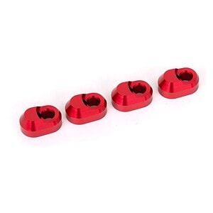 Traxxas T6 Aluminum Suspension Pin Retainer 4-Pack - Red TRA7743-RED