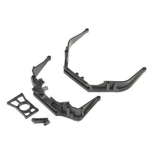 Losi Fr/RrChassisBraceSet&DiffRetainer Ring: LST 3XL-E LOS241017
