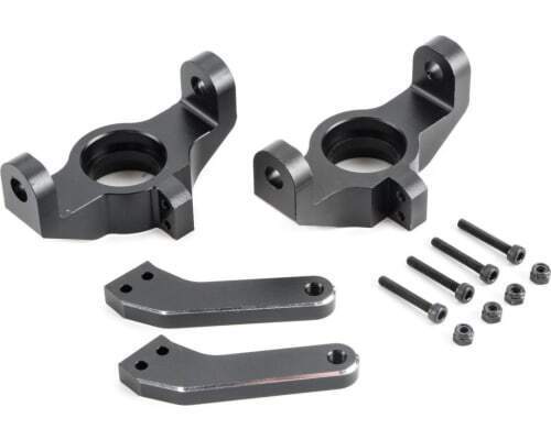 Losi Front Spindle Set Black Aluminum: MTXL LOS254032