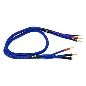 MTR 2S Pro Charge Cable 4mm to 4/5mm Bullet 1 Meter - Blue