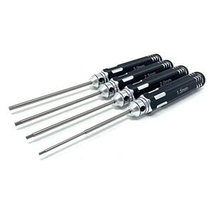 MT Racing 4 Piece HSS Steel Metric Hex Driver Set MTR1521BK